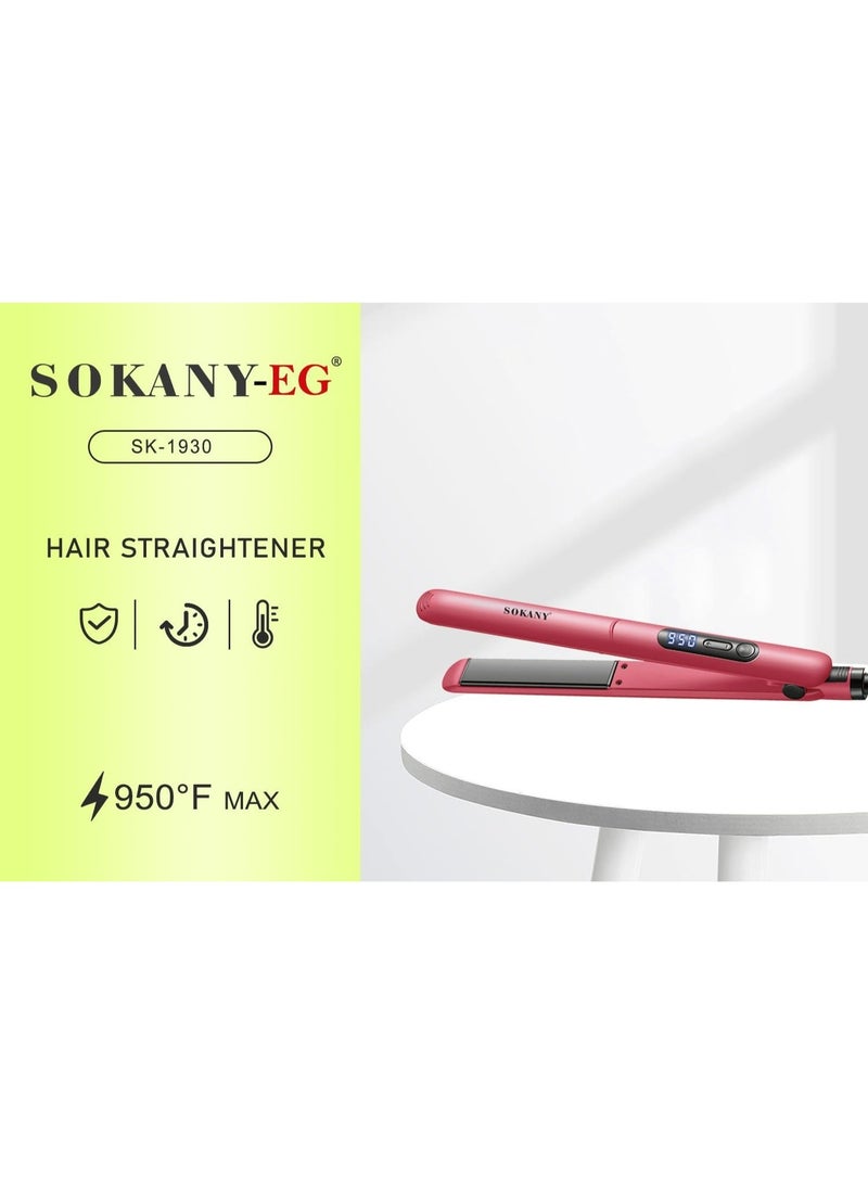 sokany SK-1930 Ceramic Hair Straightener 950°F - Image 3